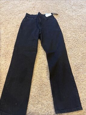 Abercrombie & Fitch Straight Leg Black Jeans for Women